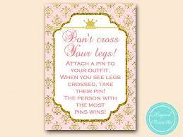 Don T Cross Your Legs Game Clothespin Game Princess Baby Etsy Baby Shower Princess Printable Baby Shower Games Clothes Pin Games