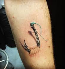 45 Marvelous Fish Hook Tattoo Ideas Hook Tattoos Fishing Hook Tattoo Catfish Tattoo