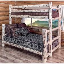 Bunk beds use standard mattress sizes just like regular beds. Montana Woodworks Montana Twin Over Full Bunk Bed Mwbbtfnv Rustic Bunk Beds Log Bunk Beds Cabin Bunk Beds
