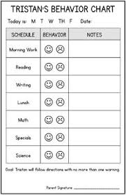 Individual Behavior Chart Freebies