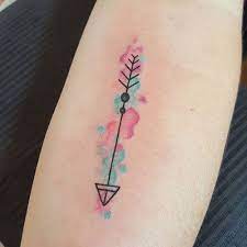 75 Unique Arrow Tattoos Meanings 2021 Guide Tattoos For Daughters Watercolor Arrow Tattoo Arrow Tattoos