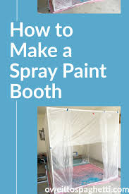 This spray booth can be carried around like a suitcase, be set up in a matter of seconds and even includes a built in evacuation diy spray booth under $30. Diy Paint Booth Step By Step Guide Owe It To Spaghetti