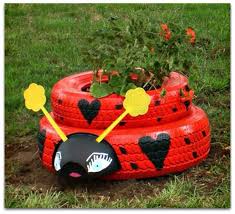 Image result for flowers on tires