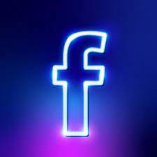 Facebook Neon Icon Vector Neon Graphic Style Effect In 2021 Social Media Icons Vector Logo Facebook Social Media Icons
