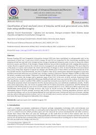 PDF) Classification of land use/land cover of Aniocha north local  government area, Delta state using satellite imagery