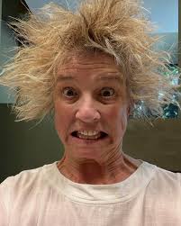 This is my climate anxiety expression and hairdo