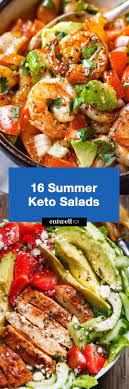 Keto Salad Recipes 16 Best Summer Keto Salad Recipes Healthy Recipes Breakfast Crockpot Recipes Salad Recipes