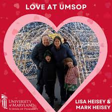 In honor of #ValentinesDay, we are featuring couples who made a love  connection at UMSOP! This story belongs to Lisa Heisey, PharmD '09, and Mark  Heisey, PharmD '09. “Mark and I met