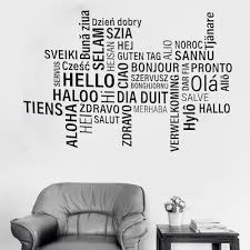 Any of these are sure to brighten up your. Hello Wall Decal Stickers In Many Languages Design Hello Wallpaper Art Vinyl Home Living Room Wall Decor Waterproof Mural Lc417 Wall Decals Stickers Decal Stickerwall Decor Aliexpress