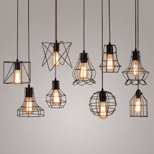Hit Ostatniego Sezonu To Lampy Loftowe Azurowe O Ciekawych Ksztaltach Teraz W Domotto Szerok Iron Pendant Light Cage Pendant Light Dining Room Light Fixtures