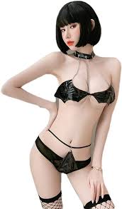 Amazon.com: Sexy Lingerie Women Sexy Lingerie Set Erotic Porno Latex  Leather Sex Set Open Bra + Panties + Stockings Anime Cosplay Sexy  Underwear-Black_Taille_Unique_China: Clothing, Shoes & Jewelry
