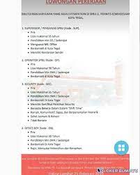 Maybe you would like to learn more about one of these? Lowongan Kerja Sebagai Operator Spbu Agustus 2021