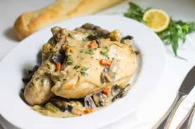 Chicken Fricassee One Pot Chicken With Tarragon Sauce Mon Petit Four In 2020 Chicken Fricassee Chicken Eating Easy French Recipes