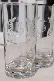 Check spelling or type a new query. Letter S Monogram Highball Glasses Set Vintage Crystal Clear Etched Glass Tumblers