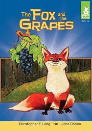 The fox goes away in disgust saying he didn't want them anyhow. The Fox And The Grapes By Christopher E Long