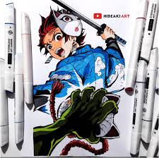 Hideaki Art Commissions Open On Twitter My Drawing Of Tanjiro From Demon Slayer Done With Artezaofficial Markers And Fineliners Arteza Tanjiro Demonslayer Kimetsunoyaiba Anime Manga Art Fanart Drawing Https T Co Lyftlmbrvu