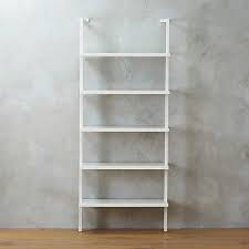 White floating shelf set of 3,sitting room decor shelves for wall shelf unit,modern storage display wall shelves for organize decorations,books,photos,potted plants,white. Stairway White Wall Mounted Bookshelf Reviews Cb2