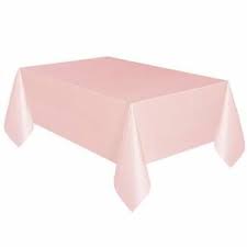 Plastic Table Cover 54 By 108 Inch Light Pink 11179050871 Ebay