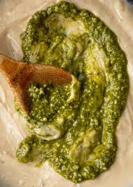 This Pesto Alfredo Sauce Is One Of Those Sauces For People Who Don T Like The Traditional Red Marinara Sauce On In 2020 Pesto Alfredo Sauce Recipe Alfredo Sauce Pesto