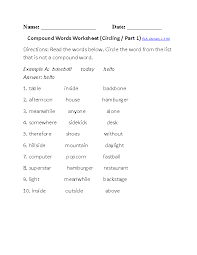 2nd Grade Common Core Language Worksheets Compound Words Compound Words Worksheets Compound Words Activities