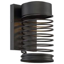 Home Decorators Collection Sand Black Outdoor Led Wall Mount Lantern Sconce 23646 The Home Depot