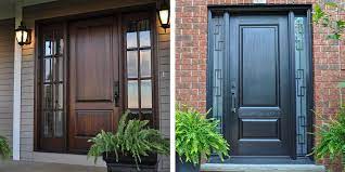 Fiberglass And Natural Wood Doors