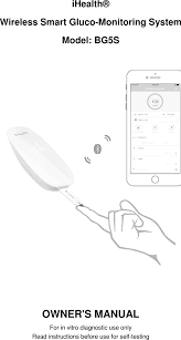Bg5s Wireless Smart Glucose Meter User Manual Andon Health
