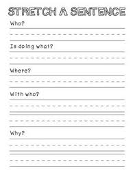 Stretch A Sentence Writing Instruction First Grade Writing Classroom Writing