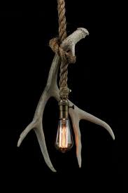 The Wild Stag Pendant Rope Industrial Lighting Antler Shed Chandelier Swag Ceiling Ligh Antler Lights Rustic Industrial Lighting Pendant Lighting Bedroom
