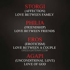The 4 Types Of Greek Love Love Greece Hellas Greek Greeks Greeklife Greekgirl Il Greek Words For Love Different Words For Love Types Of Love Language