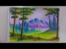 Pastel Boya Manzara Renk Perspektifi Sicak Soguk Iliskisi Youtube Gorsel Sanatlar Resim Sanat