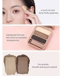 Amazon.com : PICKX 3 Color eyebrow powder waterproof long-lasting eyebrow  powder multi-color eyebrow powder close to hair color professional eyebrow  ...