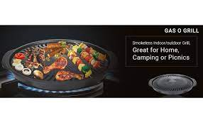 5 (one of the deadliest air pollutants) — research suggests gas cooking produces about twice as much pm2.5 as electric. Amazon Com Gas O Grill Aluminum Non Stick Smokeless Indoor Tandoor Gas Grill Cook Top Bbq Gasogrill By Steemo 14 Inches Jumbo Everything Else