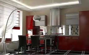 This fresh space uses black cabinetry, white countertops and a wall tiled all the way up to the ceiling. 15 Gorgeous Dining Room In Red White And Black Interior Design Ideas Avso Org
