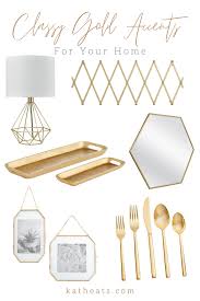 Our home décor accents category offers a great selection of home decorative accessories and more. 20 Gold Decor Accents For Your Home Kath Eats Real Food