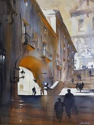 Thomas W Schaller Google Watercolor Architecture Thomas Schaller Watercolor City