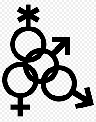 The female gender symbol you're familiar with, the circle with a plus under it, used to be paired with a male symbol, a plus with a circle under it. Mars Symbol Interlocked With Nonbinary Venus And Mars Male Female Sex Symbol Clipart 4118577 Pikpng