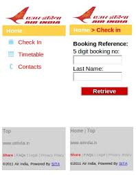Air India Introduces Mobile Check In