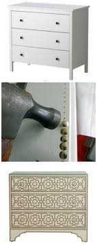 Diy Friday Turn A Boring 100 Ikea Dresser Into A 1 500 Nail Head Chest Betterdecoratingbible Ikea Diy Furniture Diy Diy Ikea Hacks