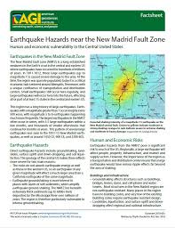 An earthquake measuring 8.2 on the richter scale has struck just south of the alaskan peninsula. Earthquake Hazards Near The New Madrid Fault Zone American Geosciences Institute