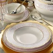 kutahya porselen bone olympos 62 parca 93374 desenli yemek takimi plates tableware table settings everyday