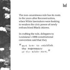 Reginald Reddick is serving life in a Louisiana prison for second-degree  murder, even though two jurors found him not guilty. Almost anywhere else  in the U.S., he would have been acquitted. ⁠ ⁠