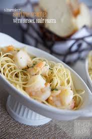 5 Ingredient Shrimp Scampi With Angel Hair Pasta Recipe Pasta Dishes Recipes Seafood Recipes