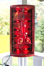 Make This Diy Hummingbird Feeder Heater Crate Using Christmas Lights Diy Hummingbird Feeder Humming Bird Feeders Red Christmas Lights