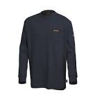 Flame Resistant Cotton Long Sleeve Safety Work Shirt, Navy Blue, 2XL, V2580380-2XL Pioneer