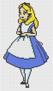 Alice By Hama Girl On Deviantart Disney Cross Stitch Cross Stitch Patterns Cross Stitch