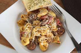 Andouille sausage, chicken, and vegetables are sauteed, and then the seasonings, stock, canned tomatoes, and rice are added and pressure cooked. Simple Sausage Pasta Skillet Who Needs A Cape