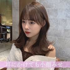 小顔似合わせ 韓国風ヘア 透明感カラー 長田タカラはinstagramを利用しています ワンカールのみで流行りの韓国風ミディヘア ヘアスタイルのポイントはワンカールで決まるカットと 小顔にみせる顔周りです 僕にお任せ頂ければ必ず小顔可 ヘア