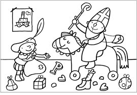 Kleurplaat Pompom Sinterklaas Sinterklaas Knutselen Sinterklaas Thema