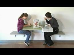 Eureka Mfg S Wall Mounted Table And Chairs Wall Mounted Table Wall Mounted Folding Table Study Table Designs